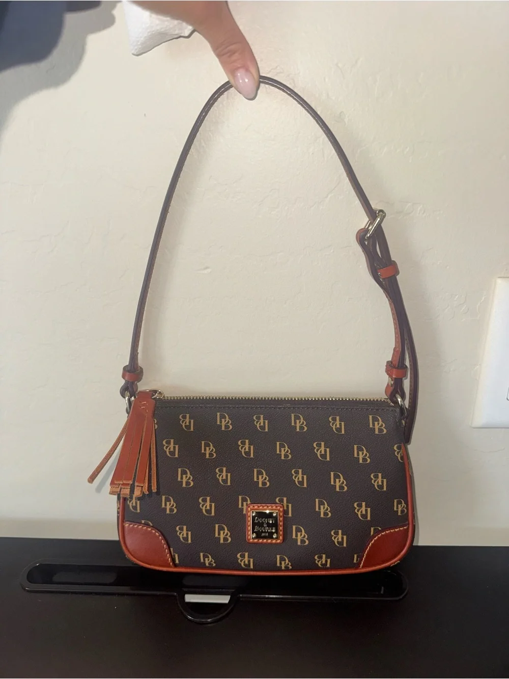 Dooney & Bourke Gretta Slim Crossbody Brown T’moro